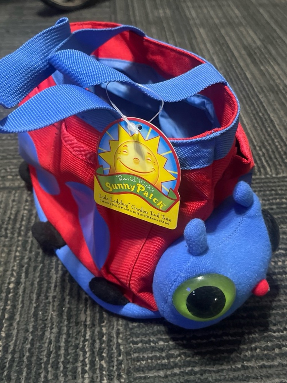 2005 SunnyPatch Lula Ladybug Garden Tool Tote - Red & Blue